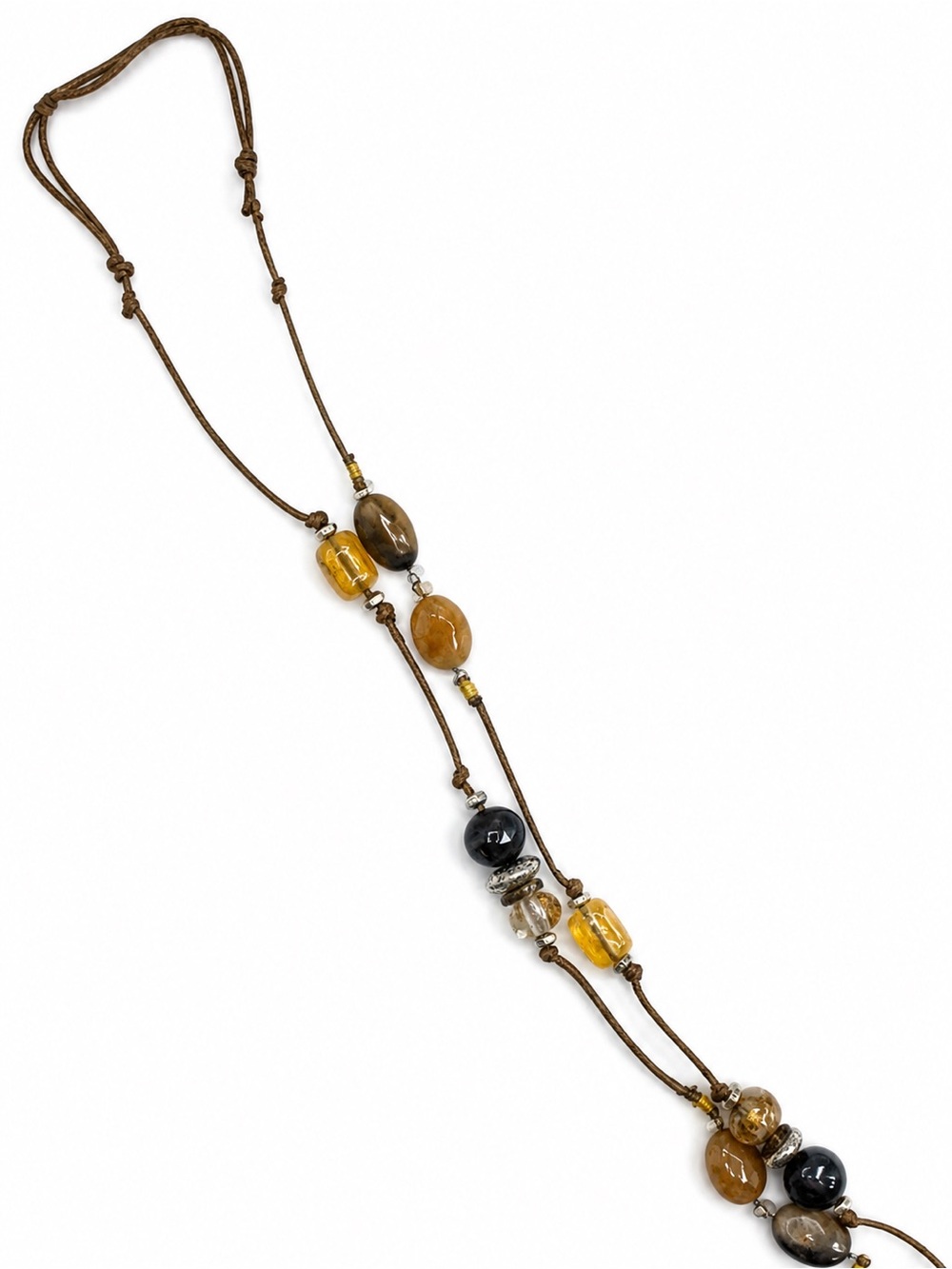 J. Jill Gold and Brown Beaded Necklace